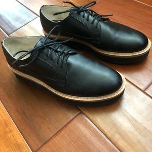 Zara laceup flatform shoes